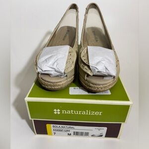Naturalizer Bola Natural Slingback Wedge 7M